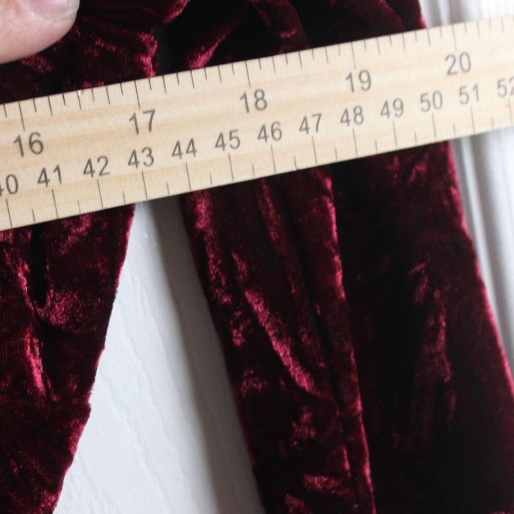 Lulus Burgundy Velvet Cold Shoulder Mock Neck Mini Dress Size S - Picture 3 of 7